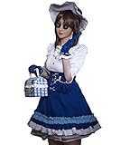 第五人格エマ・ウッズ風コスプレセットです★ 【セット内容】ウィッグ+ワンピース+帽子+アームカバー+手袋+ニーハイソックス+ソックス+胸元用リボン+ワンピース用リボン+レースアップ用白リボン 【Mサイズ】身長153～163cm バスト79～90cm ウエスト59～68cm ヒップ86～95cm 商標取得済み　第5948808号 ※パニエは付属しておりませんので、ご注意ください。