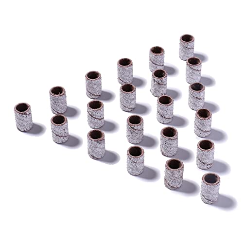 100Pcs Sanding Bands With Nail Drill Bits Set With Box, Nail Drill Sanding Tape, 150 Grit Nail Art Sanding Tape With 1Pcs 3/32 Inch Nail Drill Bit #TOP5