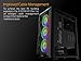 GAMDIAS RGB ATX Mid Tower PC Computer Case w/Tempered Glass, 3 Built-in 120mm Case Fans, Support Up to 360mm AIO/Radiator, 6X 120mm Fans, 350mm GPU/VGA, 165mm CPU Cooler