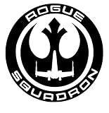 Blk Rogue Squadron Decal Vinyl Sticker Graphics|UR Impressions|for Cars Trucks SUV Vans Walls Windows Laptop|Black|5.5 inch|URI291