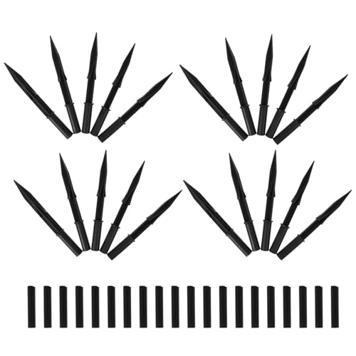 Ciieeo Estacas para Iluminación Paisajística Exterior, Set de 20 Estacas de Plástico para Luces Solares de Jardín, Ideales para Fijación en Césped y Áreas Verdes