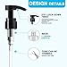 12-Pack Shampoo Pumps for Liter 33.8 oz Shampoo and Conditioner, Pump Dispenser Fits Most Salon Bottles with 1.1 inch Wide Opening, Black & White Replacement Pump for Soft Hair Products, Body Wash