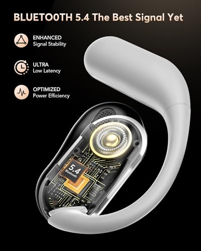 Image of EUQQ AI Translation Earbuds, Language Translator Earbuds Real Time for 144 Languages,audifonos traductores ingles espanol,Bluetooth 5.4 LCD Touch Screen Earphones,Ideal for Travel Business Learning