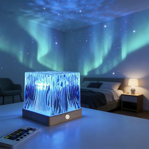 Karlstruyn Northern Aurora Light Projector, 2026 New Model 16 Color Touch Magical Northern Dreamscape Lights, Dynamic Ripple Effect Night Lights with Remote for Bedroom Kids Teens Gifts