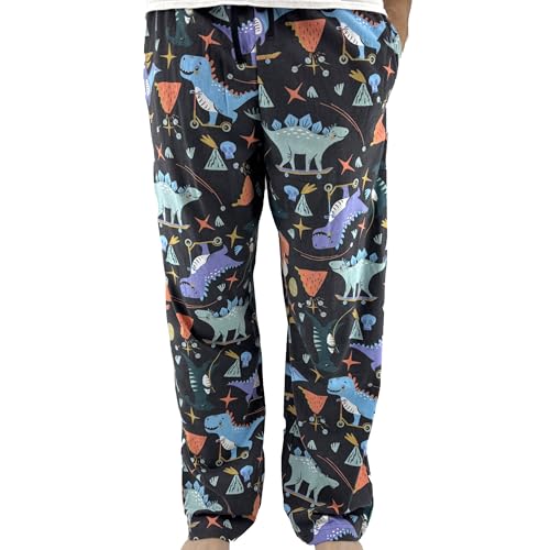 ROCK ATOLL Men's Novelty Print Soft Cotton Knit Long Pajama Lounge Pant Bottoms