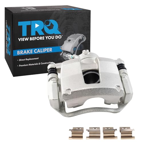 Image of TRQ Rear Left Brake Caliper w /Bracket Drivers Side