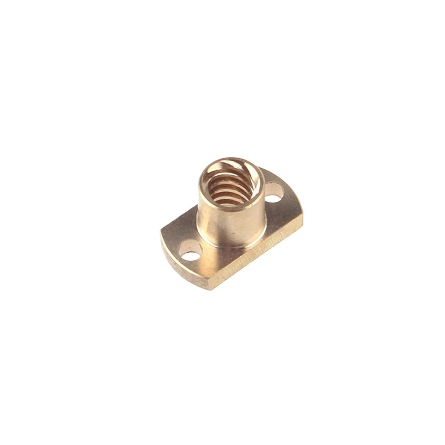 Linear Motion CNC Ball Screw T8 Lead Screw H Nut Flange Brass Nut Pitch 1mm/2mm Lead1/2/4/8/10/12mm/14 Mm Trapezoidal Lead Screw Nut(Pitch 2mm Lead 10mm)