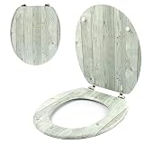 🛁 Universal: Adecuada para la mayoría de los inodoros en forma de O.Medidas: 37,5 cm x 46 cm.puede encontrar dimensiones detalladas en las imágenes del producto.
