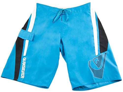 Boardshorts Quiksilver Merged pour homme en turquoise noir et blanc