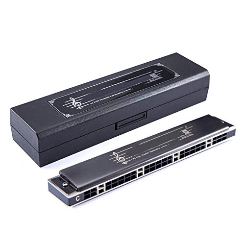 KIRANDIE 24 Trous Harmonica Professional Performance Organe Bouche à Bois Touche Musicale de C/D/E/F/G/A/B (Color : Deep… - Les Beatles, Paul McCartney, John Lennon, RIngo Starr, George Harrison KIRANDIE 24 Trous Harmonica Professional Performance Organe Bouche à Bois Touche Musicale de C/D/E/F/G/A/B (Color : Deep… – Image 6
