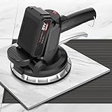YQDDM 6 Gears Handheld Tile Vibration Machine Tile Vibration Tools, with 180mm Suction Cup, Tile Installation Leveling Machine Max.26000r/Min, for Floor,Tile,Wall