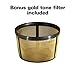 Hamilton Beach FlexBrew Trio 2-Way Coffee Maker, Compatible with K-Cup Pods or Grounds, Single Serve & Full 12c Pot, Permanent Gold-Tone Filter, Black & Silver