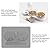 Cat Bowls, NATRUTH Gravity Water and Double Food Bowls, Triple Bowls with a Bowl Mat and a Spoon, Cat Wet and Dry Food Feeding Bowl Set , Pet food Bowls for Cats and Small Dogs (Grey)