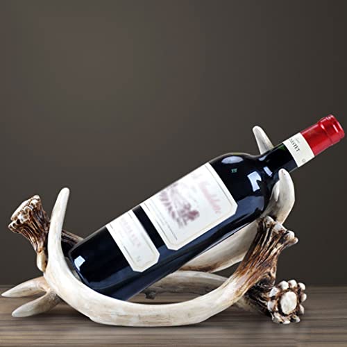 Soporte para botellas de vino de resina color blanco miniatura 6
