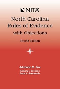 Paperback North Carolina Rules of Evidence with Objections Book