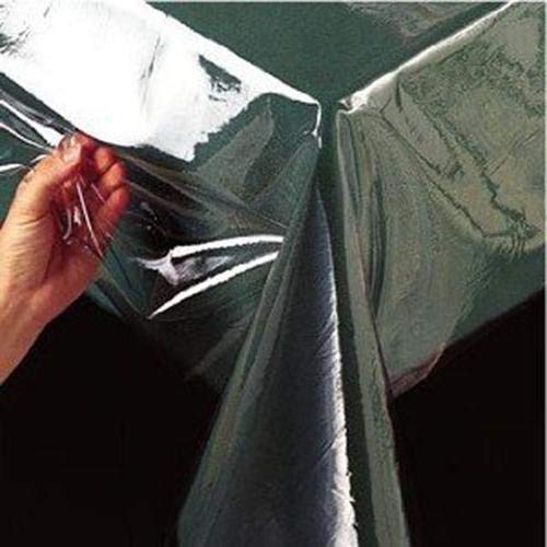 Vinylla Crystal Clear Mantel de PVC fácil de limpiar, plástico pvc, Transparente,...