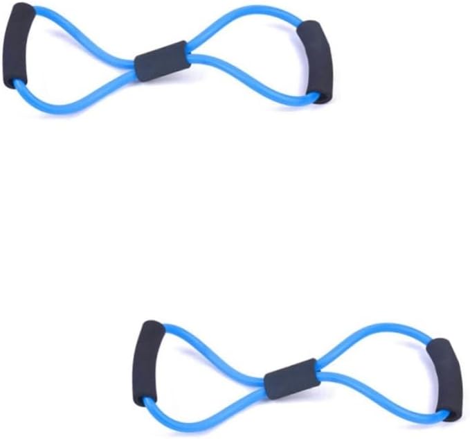 BESPORTBLE 2pcs Chest Expander Resistance Bands 8-Shape Chest Expander Pull Exerciser for Full Body Workout Portable for Home Office Travel