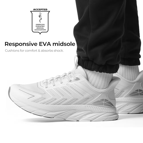 Image of ALLSWIFIT Mens Slip On Walking Shoes Running Sneakers | Comfortable, Tennis, Breathable, Non Slip, Cushion, Lightweight, Athletic, Gym, Workout, Cross Training, Fashion