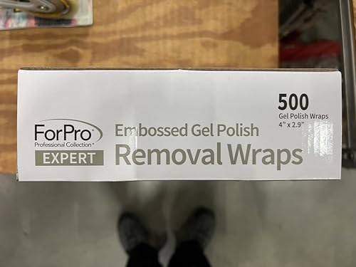 ForPro Professional Collection Gel Polish Removal Wraps with Cotton Pads