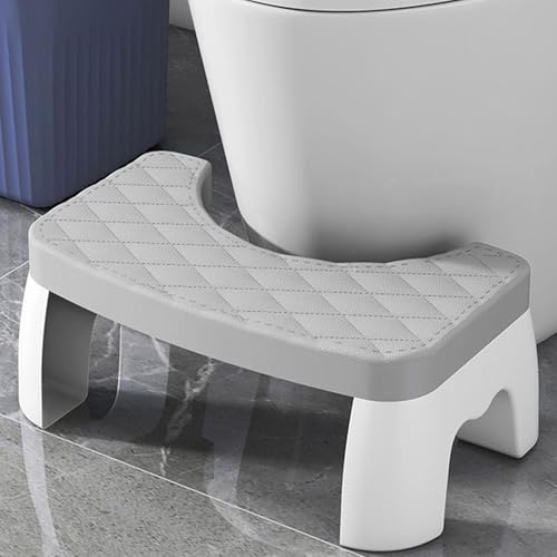 6.7in Toilet Step Stool for Adults & Kids Detachable & Anti-Slip Bathroom Stool Ergonomic Toilet Posture Aid for Healthier Posture Heavy Duty Toilet Step Stool for Toddlers (Plastics)