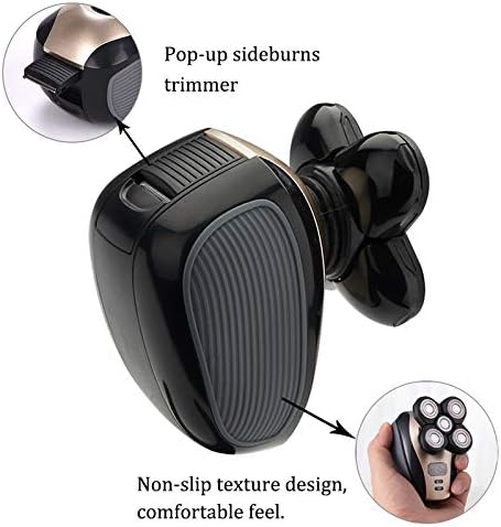 SBAILL Electric Bald Razor with pop-up sideburns trimmer
