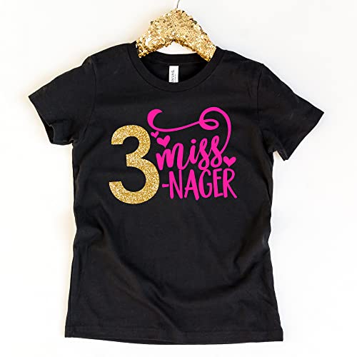 Threenager Toddler Shirt Girl | 3nager Birthday | 3T Birthday Shirt Girl3