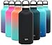 Simple Modern 32oz Ascent Water Bottle Hydro Vacuum Insulated Tumbler Flask w/Handle Lid - Double Wall Stainless Steel Reusable - Leakproof -Midnight Black