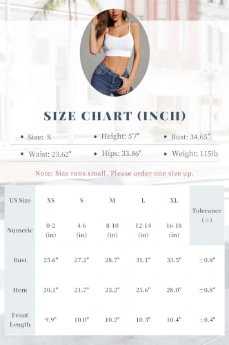 Image of Multi Pack Women's Cropped Tank Tops, Spaghetti Strap Camisoles
