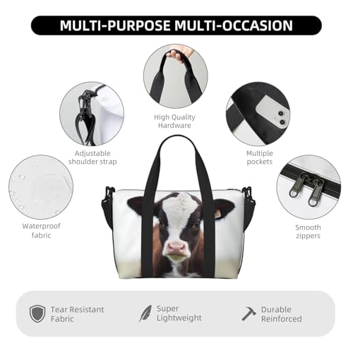 Travel Duffel Bags Personal Item Bag Carry on Luggage Bag Training Handbag Lightweight Waterproof Sports Gym Bag Cow Weekender Bag for Women Men3