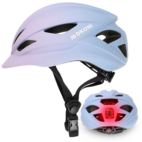 Bike Helmet Adult Urban:Bicycle Helmet for Men Women with USB Charge Detachable Taillight Helmets...