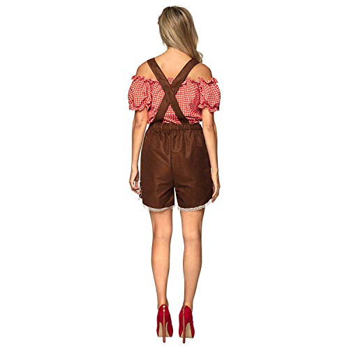 Boland 84551 - kostuum Bettina, leren broek en blouse, Beierin, voor dames, Oktoberfest, kostuum, carnaval, themafeest - Afbeelding 5