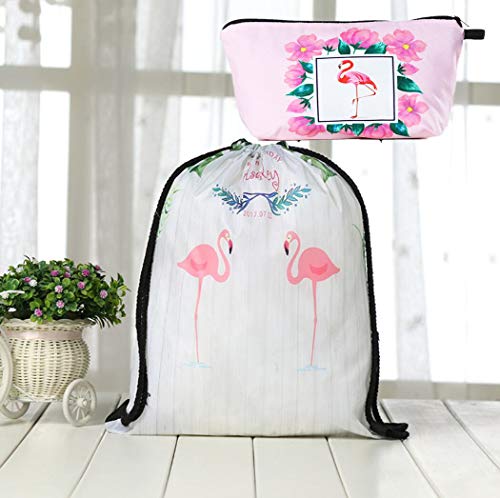 HALAWAKA Mochila con cordón doble bolsa de hombro + monedero monedero Cover