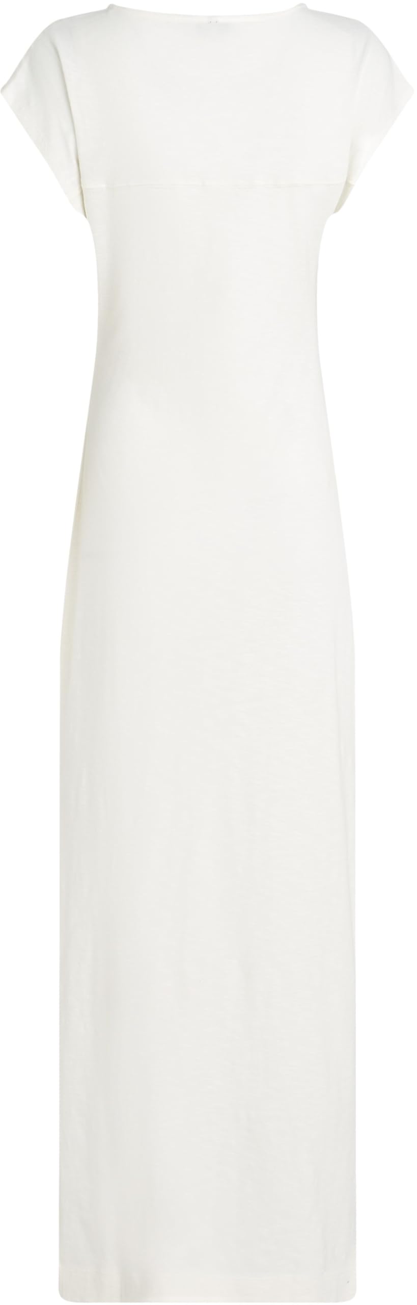 Tommy Hilfiger Donna Abito Knot Midi con Scollo a Barca