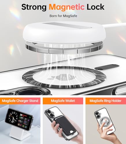 Coque iPhone 16 Plus antichoc avec dragonne anti-chute et protection d'objectif intégrée