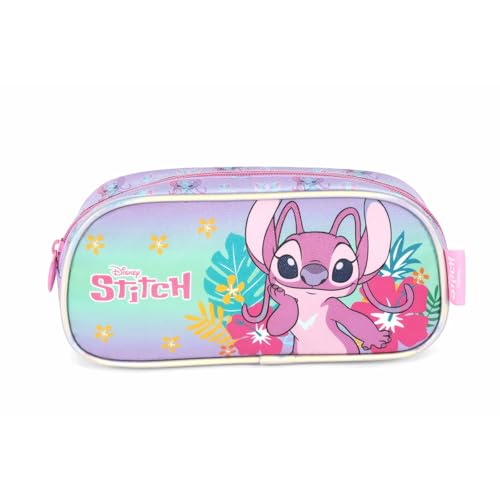 Estojo Simples, Luxcel, Stitch, Roxo
