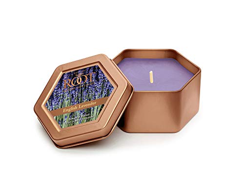 Root Candles Honeycomb Traveler Scented Beeswax Blend Candle, English Lavender