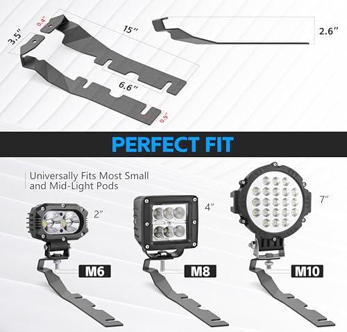 Soportes de luz de zanja para Dodge RAM 1500 Classic 2019-2024 5