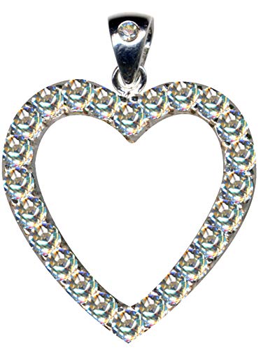 Pendentif cœur argent 925 et oxydes blancs le cadeau tendance idéal
