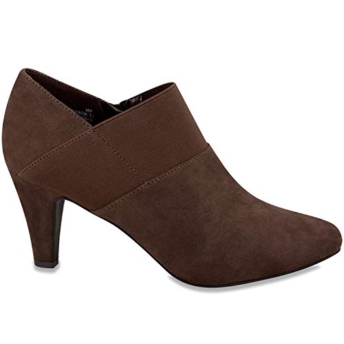 LONDON FOG Womens Bobbie Heel Ankle Booties2