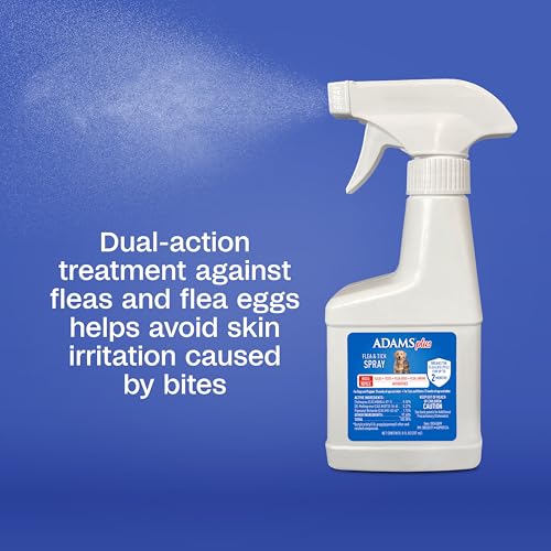 ADAMS Plus Flea & Tick Dog and Cat Spray, Kills Fleas, Ticks and Mosquitoes, 8 fl oz
