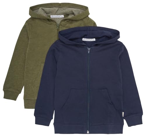Sweat jacket w. hood Minymo lot de 2 vestes parfaits pour l'école et le jeu