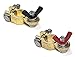WindyNation 1 Pair Brass Marine Grade Battery Terminal Top Post for Boat Car RV (Military Spec. B-12128C)
