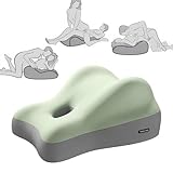 【Mémoire de forme durable】La mousse à mémoire de forme haute densité avec bords renforcés assure un soutien stable et un confort durable, même en cas d'utilisation régulière. Fonctionne également comme coussin elevation jambes pour un soulagement ciblé.