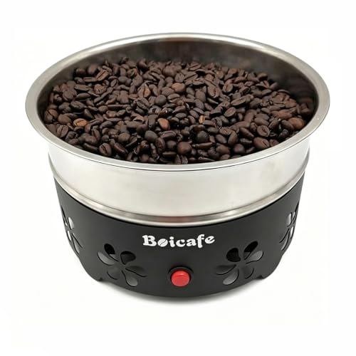 Image of Coffee Bean Cooler Electronic Bean Cooling Machine with 304 Stainless Steel Mesh Two Layers 1.3lb Big Capacity Household Roasting (1 Layer)