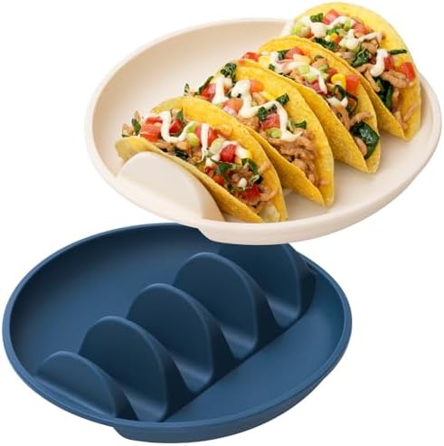 Silicone Taco Plates Set of 2, 9.76