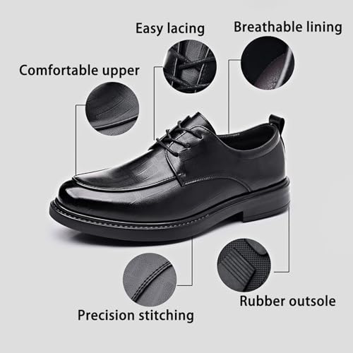Cowhide Checkered Upper Male Low Trend Lace-up Men's Shoes,Comfortable and Breathable Casual Business Gentleman3