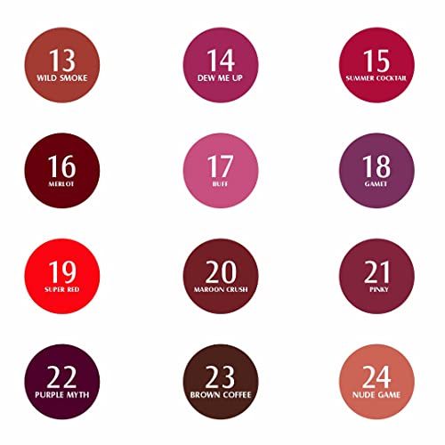 Image of Glam21 Matte Lippie No Transfer Lip Gloss | Lightweight and comfortable| Creamy Matte Formula - 4 gm | Fire N Ice-09