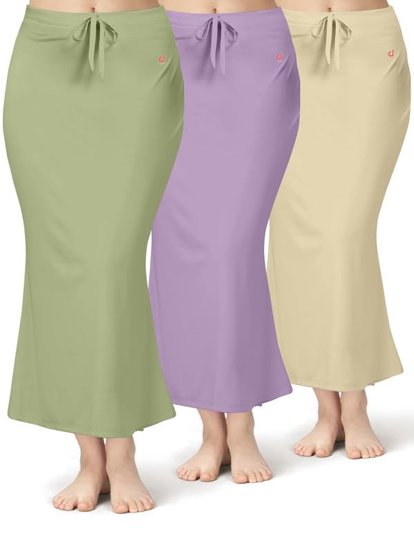 Image of TRENDMALLS Women Saree Shapewear Petticoat for Women, Cotton Blended,Petticoat,Skirts for Women,Shape Wear Dress for Saree Shaper(Combo-Pack)