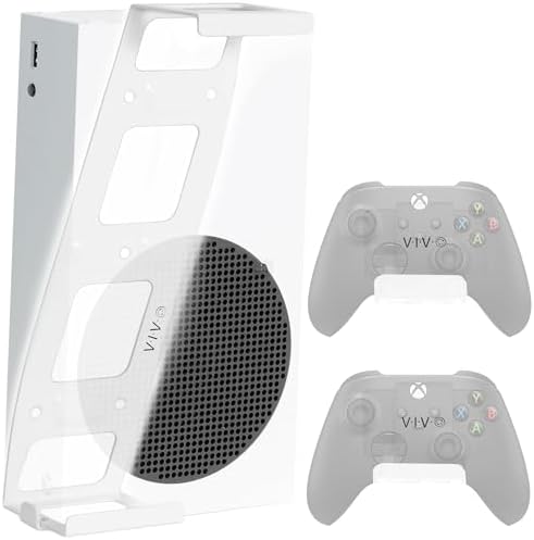 VIVO Steel Wall and Under Desk Mount Bracket Designed for Xbox Series S Gaming Console, Horizontal and Vertical Display, Open Design, White, Mount-XSSU1 [Xbox_Series_x]… image 2