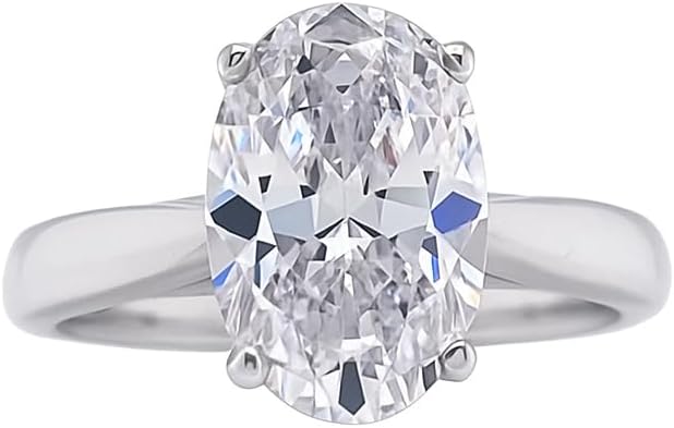 NANA Jewels 1to4ct Simulated Diamond Engagement ring Round-Princess-Cushion-Asscher Solitaire Lucita Cz & Silver
